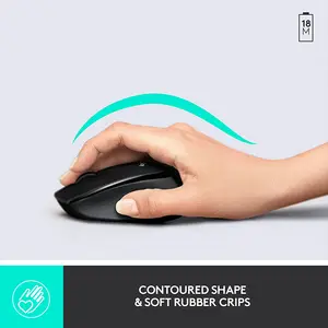 Logitech MK345 Wireless Keyboard and Mouse Combo, Full-Size Productivity Design, Comfortable Palm Rest Support, 2.4GHz Wireless Office Peripheral Set