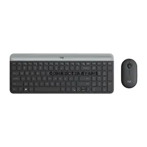Logitech MK470 Slim Graphite Wireless Keyboard & Mouse Combo, Ultra-Slim Compact Keyboard with Number Pad, Low-Profile Scissor Keys, 90% Noise-Reduced Mouse, 2.4GHz USB Receiver, 10m Wireless Range, 36-Month Keyboard Battery Life, 920-009437