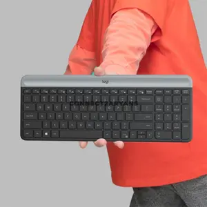 Logitech MK470 Slim Graphite Wireless Keyboard & Mouse Combo, Ultra-Slim Compact Keyboard with Number Pad, Low-Profile Scissor Keys, 90% Noise-Reduced Mouse, 2.4GHz USB Receiver, 10m Wireless Range, 36-Month Keyboard Battery Life, 920-009437
