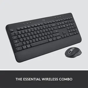Logitech MK650 Bluetooth Full-Size Keyboard and Mouse Combo, Multi-Device Wireless Connectivity, Productivity-Focused Design, Professional Office Peripheral Set
