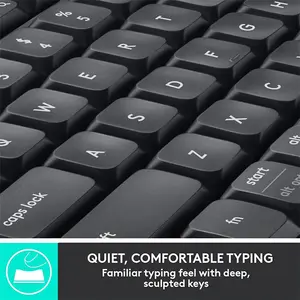 Logitech MK850 Bluetooth Full-Size Keyboard and Mouse Combo ENG/ARB, Multi-Device Wireless Connectivity, Productivity-Focused Design, Professional Office Peripheral Set