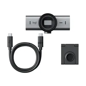 Logitech MX Brio 705 for Business 4K Ultra HD Webcam with 8.5MP Sony STARVIS Sensor, RightLight 5 HDR, RightSight Auto-Framing, Show Mode, Dual Beamforming Microphones, 4x Digital Zoom, USB-C Plug-and-Play, Integrated Privacy Shutter for Windows, mac