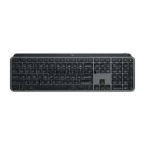 Logitech MX Keys for Business Graphite Wireless Illuminated Keyboard, Full-Size 108-Key Layout, Perfect Stroke Scissor Keys, Logi Bolt + Bluetooth, Easy-Switch 3 Devices, Smart Backlighting, USB-C Rechargeable, 920-009564