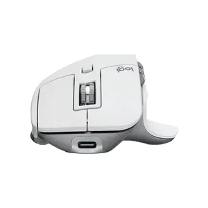 Logitech MX Master 3S Wireless Mouse White Edition, 8000 DPI Darkfield Sensor, Quiet Click Technology, Multi-Device Bluetooth Connectivity, Advanced Productivity and Creative Workflow Mouse