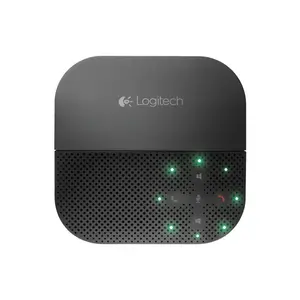 Logitech P710e Bluetooth Mobile Speakerphone, Portable Wireless Conference Audio System, Integrated Device Stand Design, Professional Business Communication Speaker