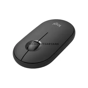 Logitech Pebble Mouse 2 M350s Tonal Graphite Slim Wireless Bluetooth Mouse, Silent Touch Technology, Easy-Switch for 3 Devices, Customizable Middle Button, Compact Lightweight Design, 910-006988