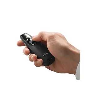 Logitech R400 Laser Presentation Remote with Red Laser Pointer, Wireless Presentation Clicker, Slide Control Design, Professional Meeting and Conference Remote