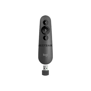 Logitech R500s Laser Presentation Remote with Class 1 Red Laser Pointer, Dual Connectivity via Bluetooth Low Energy & 2.4GHz USB Receiver, 20m Wireless Range, Customizable Buttons, 1-Year Battery Life for Windows, macOS, ChromeOS, Linux, iOS & Androi