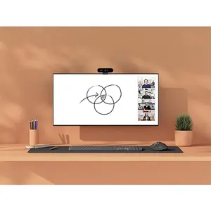 Logitech Scribe White USB Whiteboard Camera, AI Whiteboard Sharing System, USB-A Connectivity Design, Professional Conference Room Collaboration Camera
