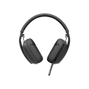 Logitech Zone Vibe 100 Graphite Wireless Bluetooth Headset, 40mm Drivers, Dual Beamforming MEMS Microphones, Bluetooth 5.2, Multipoint Connectivity, Up to 20 Hours Listening & 18 Hours Talk Time, 30m Range, 185g, 981-001213