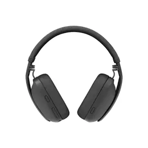 Logitech Zone Vibe 100 Graphite Wireless Bluetooth Headset, 40mm Drivers, Dual Beamforming MEMS Microphones, Bluetooth 5.2, Multipoint Connectivity, Up to 20 Hours Listening & 18 Hours Talk Time, 30m Range, 185g, 981-001213