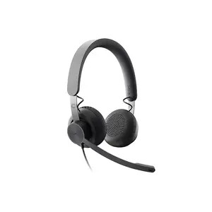 Logitech Zone Wired USB Professional Stereo Headset with Dual Noise-Canceling Microphones, 40mm Audio Drivers, USB-C Connectivity with USB-A Adapter, Inline Call Controls, Business Headset for Microsoft Teams, Zoom, Google Meet