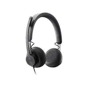 Logitech Zone Wired USB Professional Stereo Headset with Dual Noise-Canceling Microphones, 40mm Audio Drivers, USB-C Connectivity with USB-A Adapter, Inline Call Controls, Business Headset for Microsoft Teams, Zoom, Google Meet