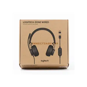 Logitech Zone Wired USB Professional Stereo Headset with Dual Noise-Canceling Microphones, 40mm Audio Drivers, USB-C Connectivity with USB-A Adapter, Inline Call Controls, Business Headset for Microsoft Teams, Zoom, Google Meet
