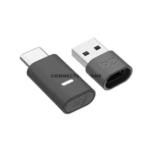 Logitech Zone Wireless 2 Graphite UC Bluetooth Headset, Hybrid ANC, 4 Noise-Cancelling Microphones, 40mm Drivers, Bluetooth 5.2, USB-C Receiver + USB-A Adapter, Up to 40 Hours Listening, 50m Wireless Range, 981-001311