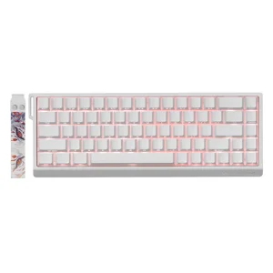 FGG MadLions MAD68 HE V2 Magnetic Gaming Keyboard White Side Print Edition, 68-Key Layout, Hall Effect Switches, Rapid Trigger Technology, Competitive Gaming Keyboard