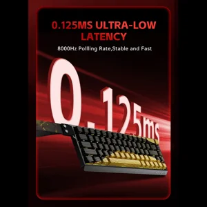 FGG MadLions MAD68 HE Theme Red Magnetic Gaming Keyboard, 68-Key Compact Layout, Hall Effect Switches, Rapid Trigger Technology, RGB Esports Gaming Keyboard