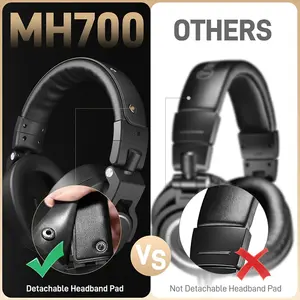 Maono MH700 Professional Monitoring Headphones, 50mm High-Resolution Audio Drivers, Closed-Back Acoustic Design, 3.5mm and 6.35mm Audio Connectivity, Over-Ear Studio Monitoring Headset