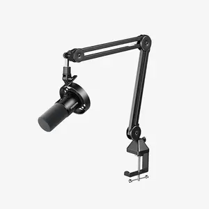 Maono PD300X Dynamic Microphone, USB and XLR Dual Output Connectivity, 192kHz/24-Bit High-Resolution Audio Recording, Smart Knob Control, Broadcast and Content Creation Microphone Black