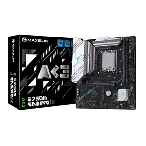 MAXSUN B760M Gaming Wi-Fi ACE Micro-ATX Gaming Motherboard, Intel B760 Chipset, LGA1700 Socket, PCIe 4.0, WiFi Connectivity, DDR5 Memory Support
