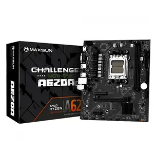 MAXSUN MS-Challenger A620A 2.5G Micro-ATX Motherboard, AMD A620 Chipset, AM5 Socket, DDR5 Memory Support, 2.5G LAN Connectivity, Ryzen Desktop Platform Motherboard