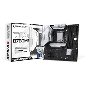 MAXSUN Terminator B760M D5 V2 Micro-ATX Gaming Motherboard, Intel B760 Chipset, LGA1700 Socket, PCIe 4.0, DDR5 Memory Support, Intel Core 14th Gen Ready