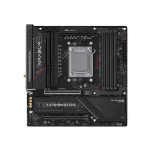 MAXSUN MS-Terminator B850M PRO DARK WIFI Micro-ATX Motherboard, AMD B850 Chipset, AM5 Socket, DDR5 Memory Support, WiFi Connectivity, High-Performance Ryzen Gaming Platform Motherboard