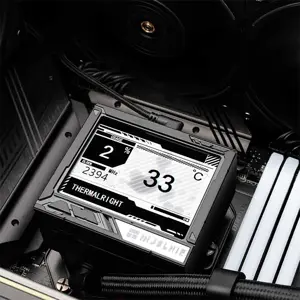 Thermalright Mjolnir Vision 360 ARGB 360mm AIO Liquid CPU Cooler, Triple Fan High Performance Water Cooling System with ARGB Lighting and Vision Display