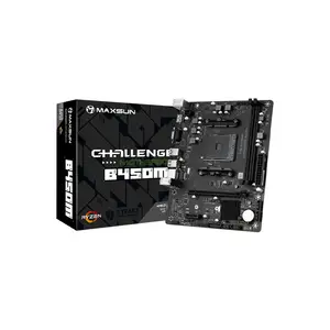 MAXSUN MS-Challenger B450M Micro-ATX Motherboard, AMD B450 Chipset, AM4 Socket, DDR4 Memory Support, Reliable Ryzen Gaming Platform Motherboard