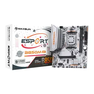 Maxsun MS-eSport B850M WIFI ICE Motherboard, AMD B850 Chipset, AM5 Socket, DDR5 7800MHz OC, Micro ATX Form Factor