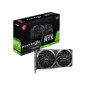 MSI GeForce RTX 3060 VENTUS 2X OC 8GB Graphics Card, 8GB GDDR6 Memory, Factory Overclocked Core Clock, Dual Fan Thermal Design, NVIDIA Ampere Gaming GPU
