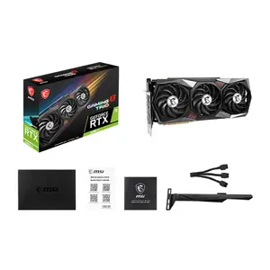 MSI GeForce RTX 3090 Ti GAMING X TRIO 24GB Graphics Card, 24GB GDDR6X Factory Overclocked Triple Fan High-End Gaming GPU