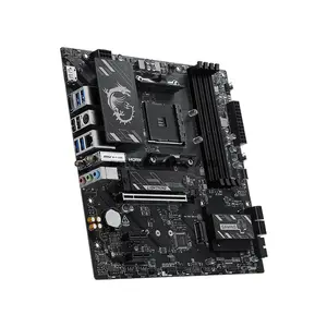 MSI B550M GAMING PLUS WIFI6E AMD B550 Micro-ATX Motherboard, AM4 Socket, Ryzen 5000 Series Support, 4x DDR4 Up to 128GB 4400+ MT/s OC, PCIe 4.0 x16, Dual M.2, Wi-Fi 6E, Bluetooth, Front USB Type-C, HDMI 2.1, DisplayPort 1.4 & 1G LAN