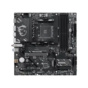 MSI B550M GAMING PLUS WIFI6E AMD B550 Micro-ATX Motherboard, AM4 Socket, Ryzen 5000 Series Support, 4x DDR4 Up to 128GB 4400+ MT/s OC, PCIe 4.0 x16, Dual M.2, Wi-Fi 6E, Bluetooth, Front USB Type-C, HDMI 2.1, DisplayPort 1.4 & 1G LAN