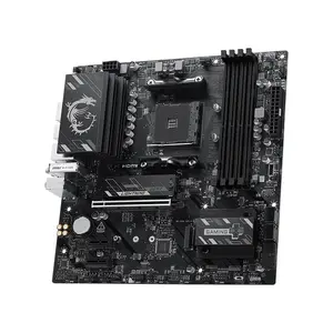 MSI B550M GAMING PLUS WIFI6E AMD B550 Micro-ATX Motherboard, AM4 Socket, Ryzen 5000 Series Support, 4x DDR4 Up to 128GB 4400+ MT/s OC, PCIe 4.0 x16, Dual M.2, Wi-Fi 6E, Bluetooth, Front USB Type-C, HDMI 2.1, DisplayPort 1.4 & 1G LAN