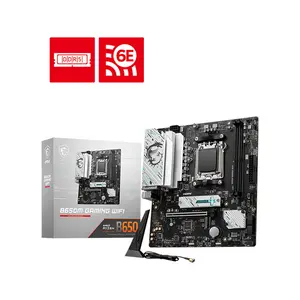 MSI B650M GAMING WIFI Micro-ATX Motherboard, AMD B650 Chipset, AM5 Socket, DDR5 Memory Support, WiFi Connectivity, Gaming-Ready Ryzen Desktop Platform Motherboard