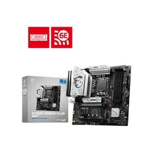MSI B760M Gaming Plus WiFi Micro-ATX Gaming Motherboard, Intel LGA1700 Socket, PCIe 4.0 Expansion, WiFi 6E Connectivity, DDR5 Memory Support, Gaming Performance Platform