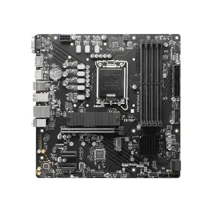 MSI PRO B760M-P DDR5 Micro-ATX Motherboard, Intel LGA1700 Socket, PCIe 4.0 Expansion, Dual Channel DDR5 Memory Support, Intel Core 14th Gen Compatible Platform