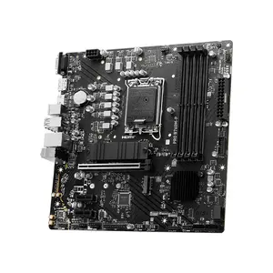 MSI PRO B760M-P DDR5 Micro-ATX Motherboard, Intel LGA1700 Socket, PCIe 4.0 Expansion, Dual Channel DDR5 Memory Support, Intel Core 14th Gen Compatible Platform