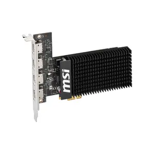 MSI GeForce GT 710 2GD3H 4HDMI Graphics Card, 2GB DDR3 Memory, Quad HDMI Output Design, Multi-Monitor Productivity and Display GPU