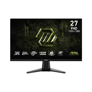 MSI MAG 275F E20 27 Inch Full HD Gaming Monitor, 1920×1080 Resolution, 200Hz Refresh Rate, Rapid IPS Panel Technology, 1ms Response Time, Competitive Esports Gaming Display