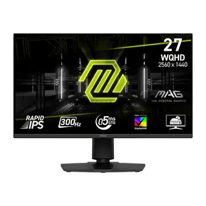 MSI MAG 275QPF X30 27-Inch WQHD Rapid IPS Gaming Monitor, 2560×1440, 300Hz Refresh Rate, 0.5ms GtG, VESA DisplayHDR 400, AMD FreeSync Premium, HDMI 2.1, DisplayPort 1.4a, 10-Bit Color