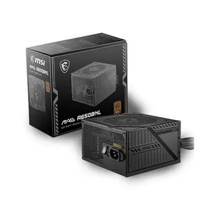 MSI MAG A650BNL 650W Power Supply Black Edition, 80 PLUS Bronze Certified Efficiency, Reliable ATX Power Supply Design, Stable Power Delivery for Gaming and Productivity Systems
