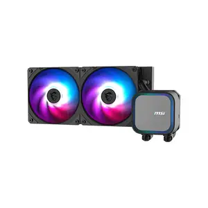 MSI MAG CORELIQUID A13 240 CPU Liquid Cooler Black Edition, Dual Fan AIO Cooling System, 240mm Radiator Design, High-Performance Liquid Cooling Solution for Gaming and Productivity PCs