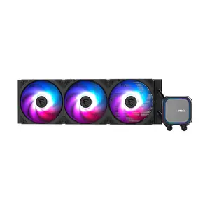 MSI MAG CORELIQUID A13 360 ARGB Liquid CPU Cooler Black Edition, Triple ARGB Cooling Fans, 360mm Radiator Design, High-Performance All-in-One Liquid Cooling Solution for Gaming PCs