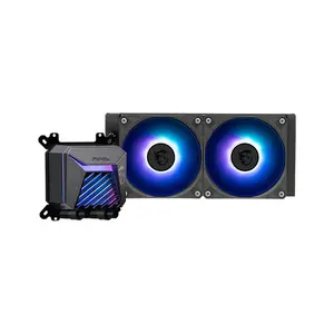 MSI MAG CORELIQUID A15 240 ARGB Liquid CPU Cooler Black Edition, Dual ARGB Cooling Fans, 240mm Radiator Design, High-Performance All-in-One Liquid Cooling Solution for Gaming PCs
