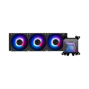 MSI MAG CORELIQUID A15 360 ARGB Liquid CPU Cooler Black Edition, Triple ARGB Cooling Fans, 360mm Radiator Design, High-Performance All-in-One Liquid Cooling Solution for Gaming PCs