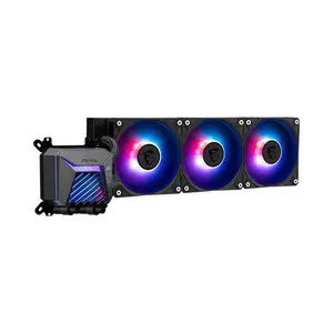 MSI MAG CORELIQUID A15 360 ARGB Liquid CPU Cooler Black Edition, Triple ARGB Cooling Fans, 360mm Radiator Design, High-Performance All-in-One Liquid Cooling Solution for Gaming PCs