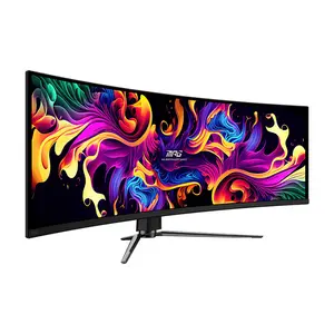MSI MPG 491CQPX 49 Inch Curved QD-OLED Gaming Monitor, DQHD 5120×1440 Resolution, 240Hz Refresh Rate, 0.03ms GtG Response Time, Quantum Dot OLED Panel, Premium Ultra-Wide Gaming Display
