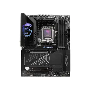 MSI MPG X870E CARBON WIFI ATX Gaming Motherboard, AMD X870E Chipset, AM5 Socket, DDR5 Memory Support, PCIe 5.0 Expansion, WiFi 7 High-End Gaming Platform